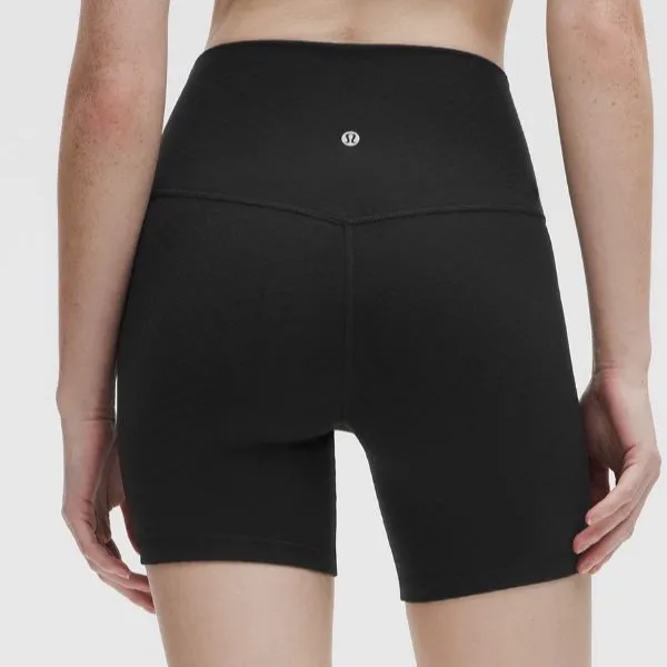 Lululemon  Align Black 6” Biker Shorts Size 6 - Image 2
