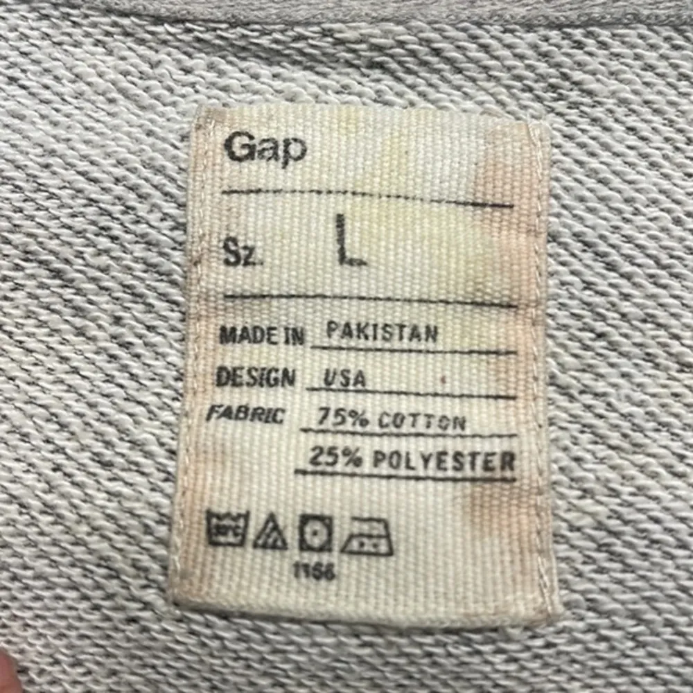 Gap Gray Sweatshirt Jacket Size Large GUC #3539 - Image 4