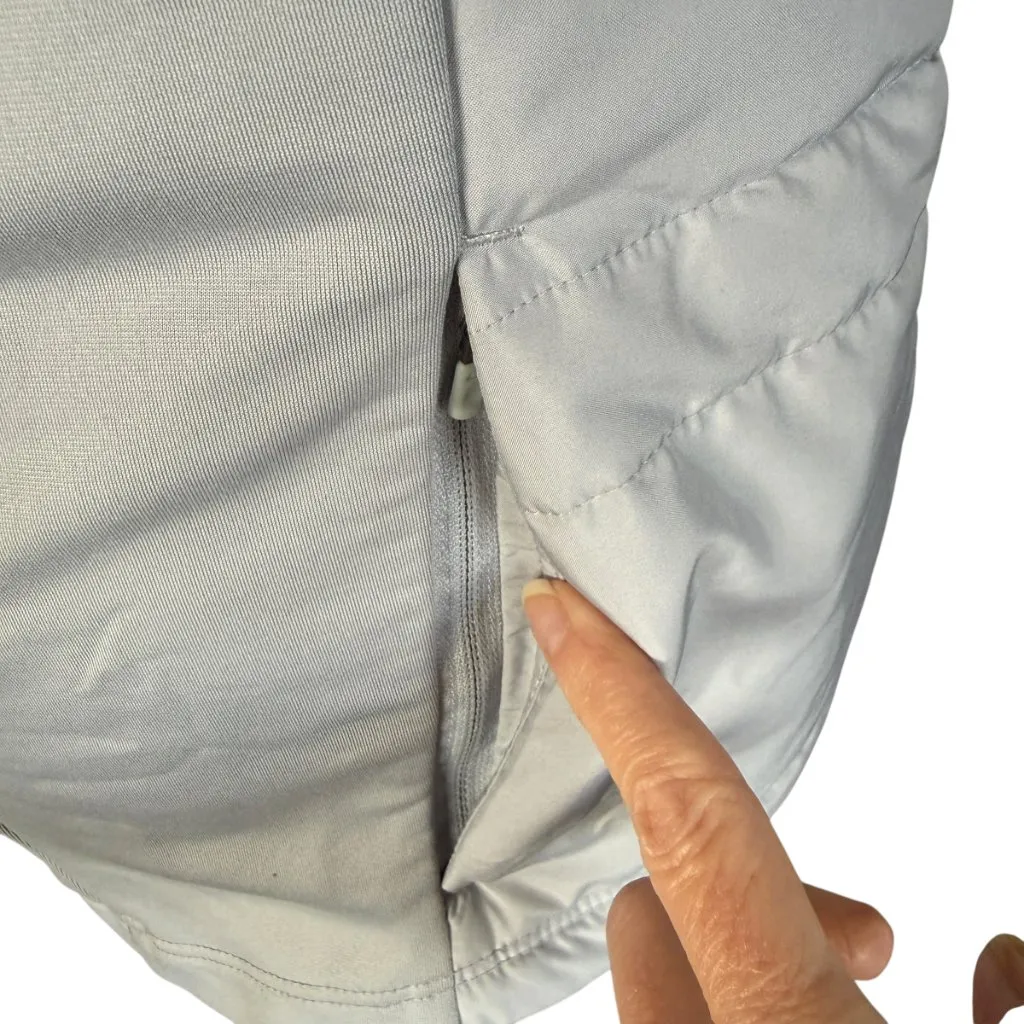 Nike Running light bluish gray sleeveless zip up puffer vest women's size small - Image 8