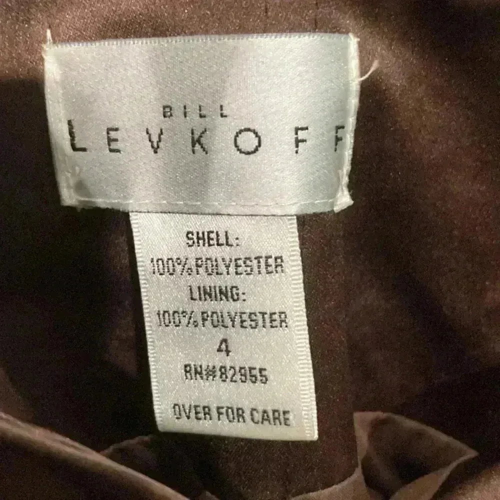 Bill levkoff brown bodycon dress in size 4 - Image 4