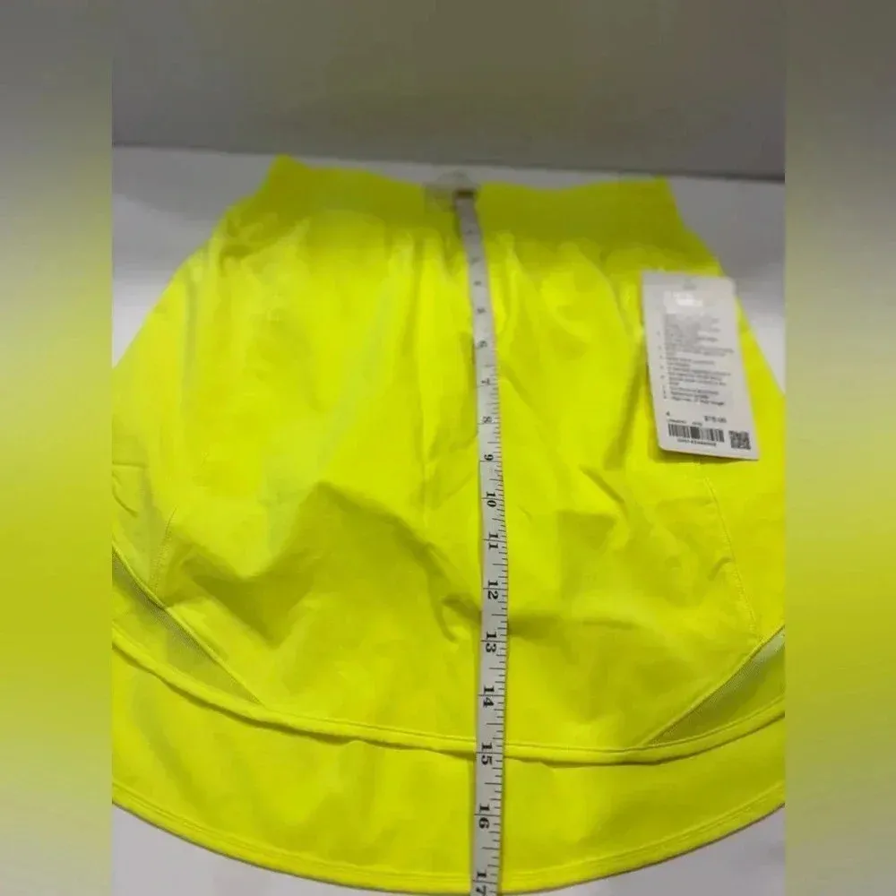 Lululemon Hotty Hot High-Rise Skirt
Highlight Yellow Women’s Size 4 NWT - Image 10