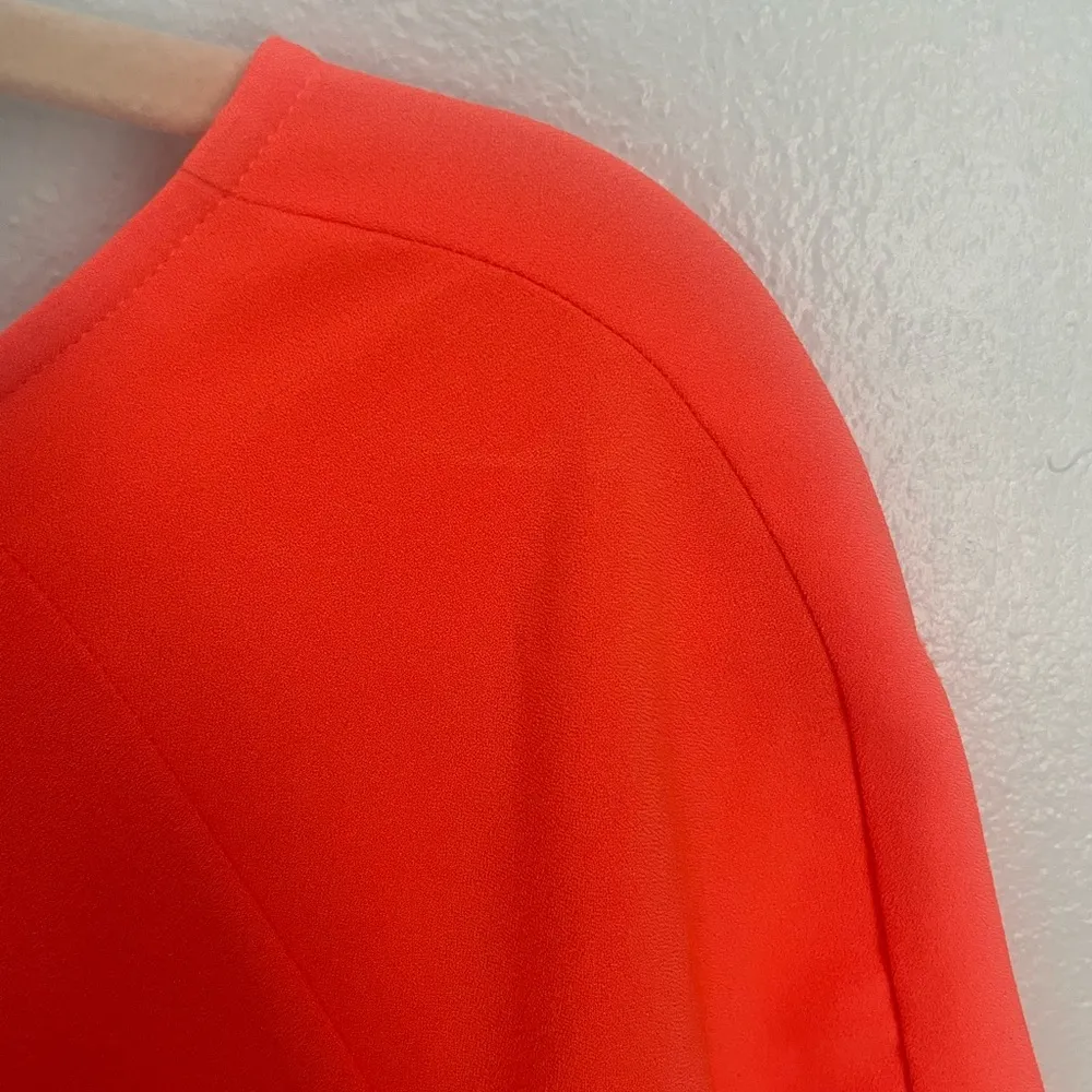 Bright orange WAYF dress - Image 4