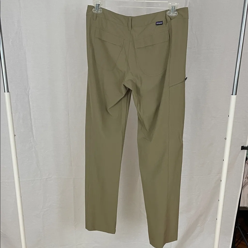 Patagonia Woman's Olive Green Pants Size 10 - Image 2