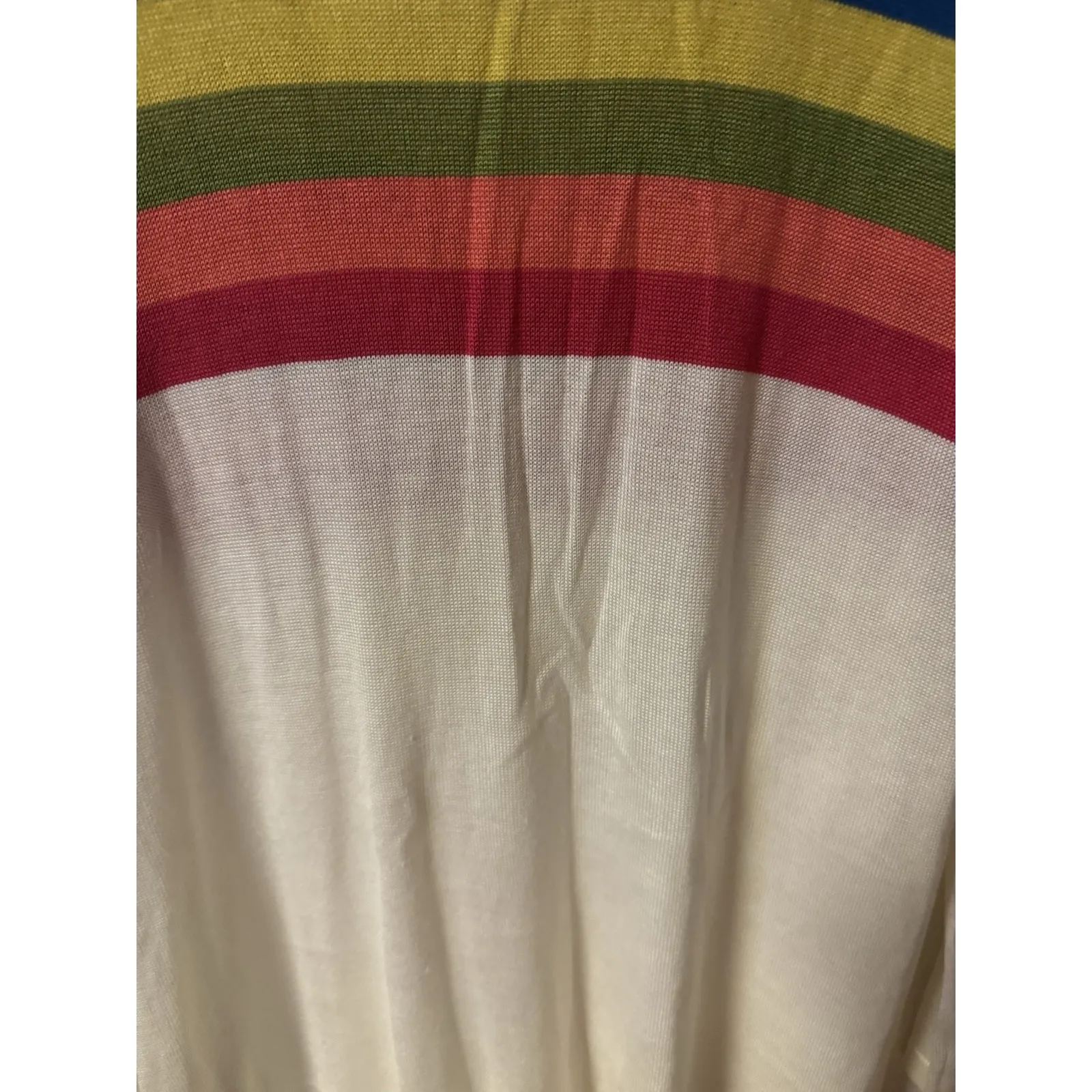 Hyped Unicorn  Lightweight Rainbow Striped Knit Cardigan Size Medium - Image 15