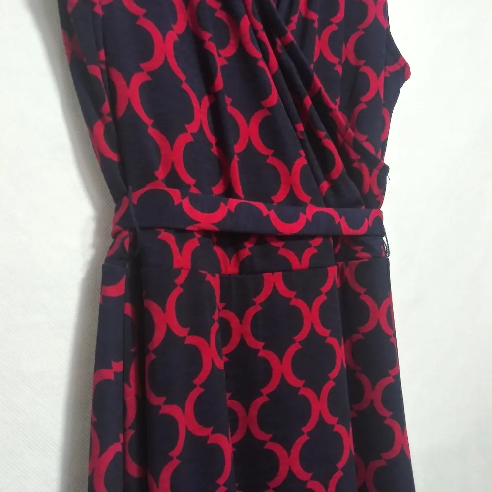 MIX by 41 Hawthorn Kassidy Faux Wrap Dress Stitch Fix Contemporary Size M Red Size M - Image 4
