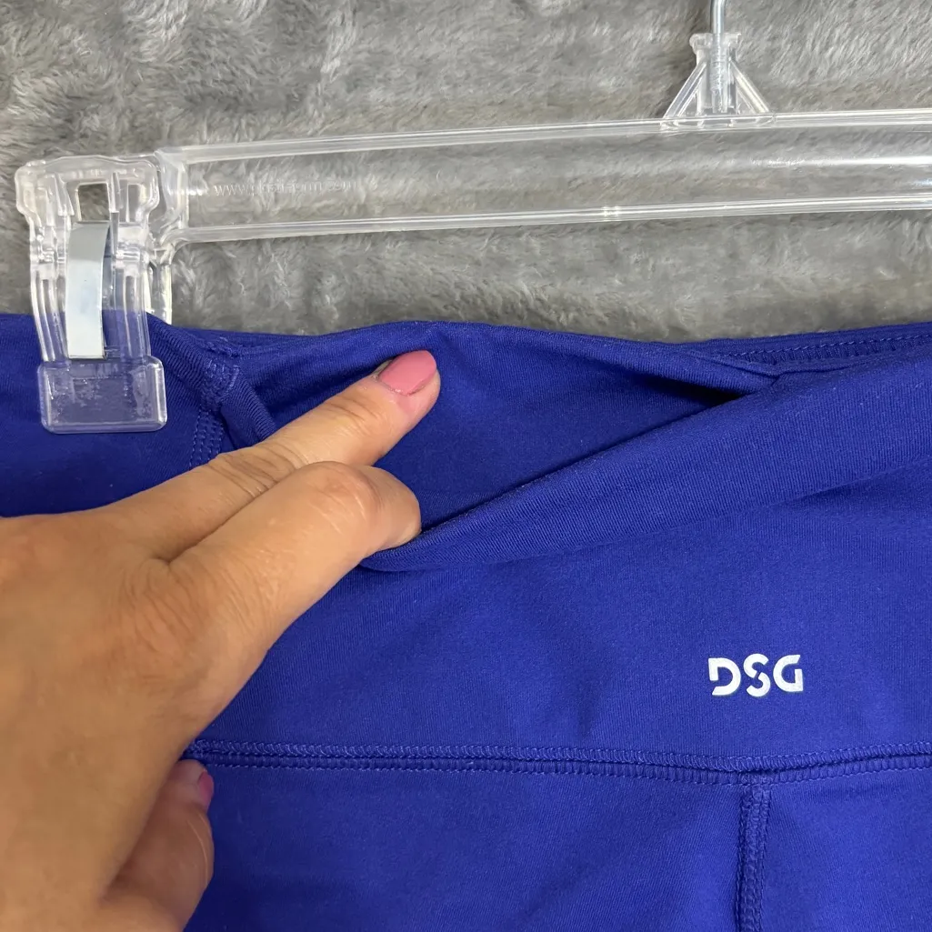 DSG Core Performance Bike shorts Womens M Blue Athletic Short Gym Athleisure Size M - Image 3
