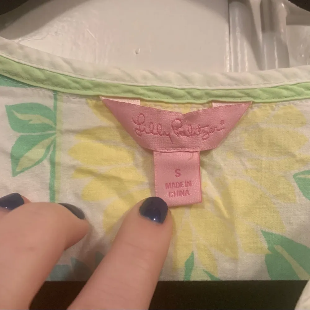 Lilly Pulitzer White Multi Color Floral Tunic Dress Size Small - Image 5