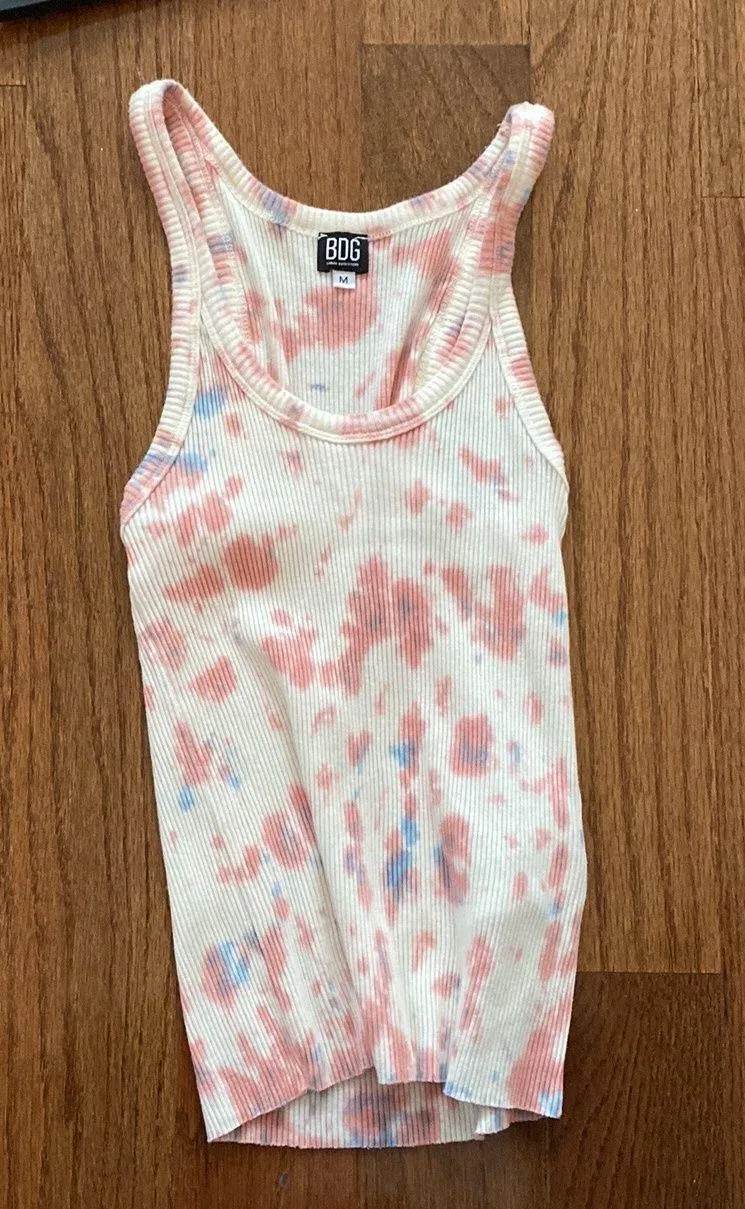NWT  BDG Tie Dye Ribbed Twin Set tank top and crop top - Image 6