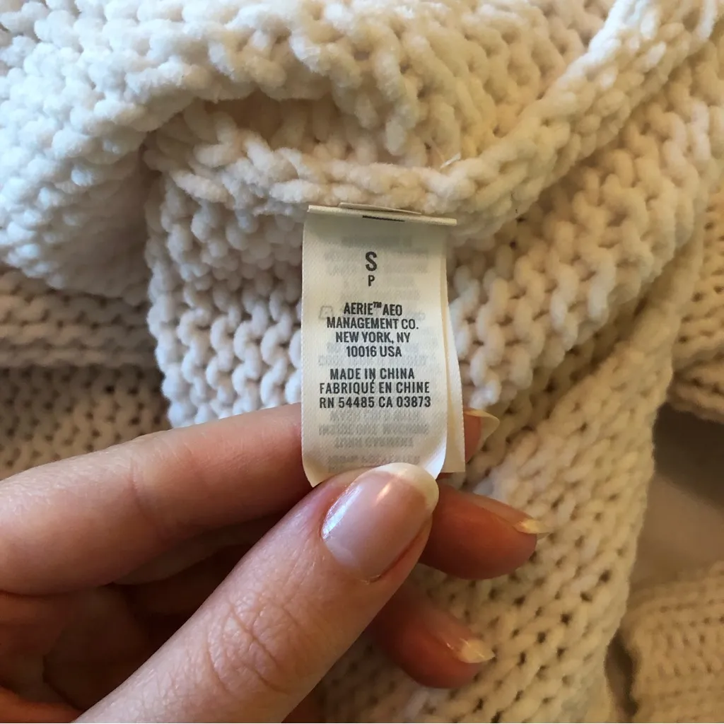 Aerie Oversized Chenille Turtleneck Sweater - Image 5