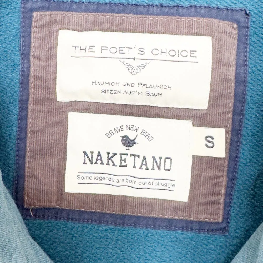 Naketano The Poets Choice Women's Blue Full Zip Sweatshirt Jacket S - Image 5