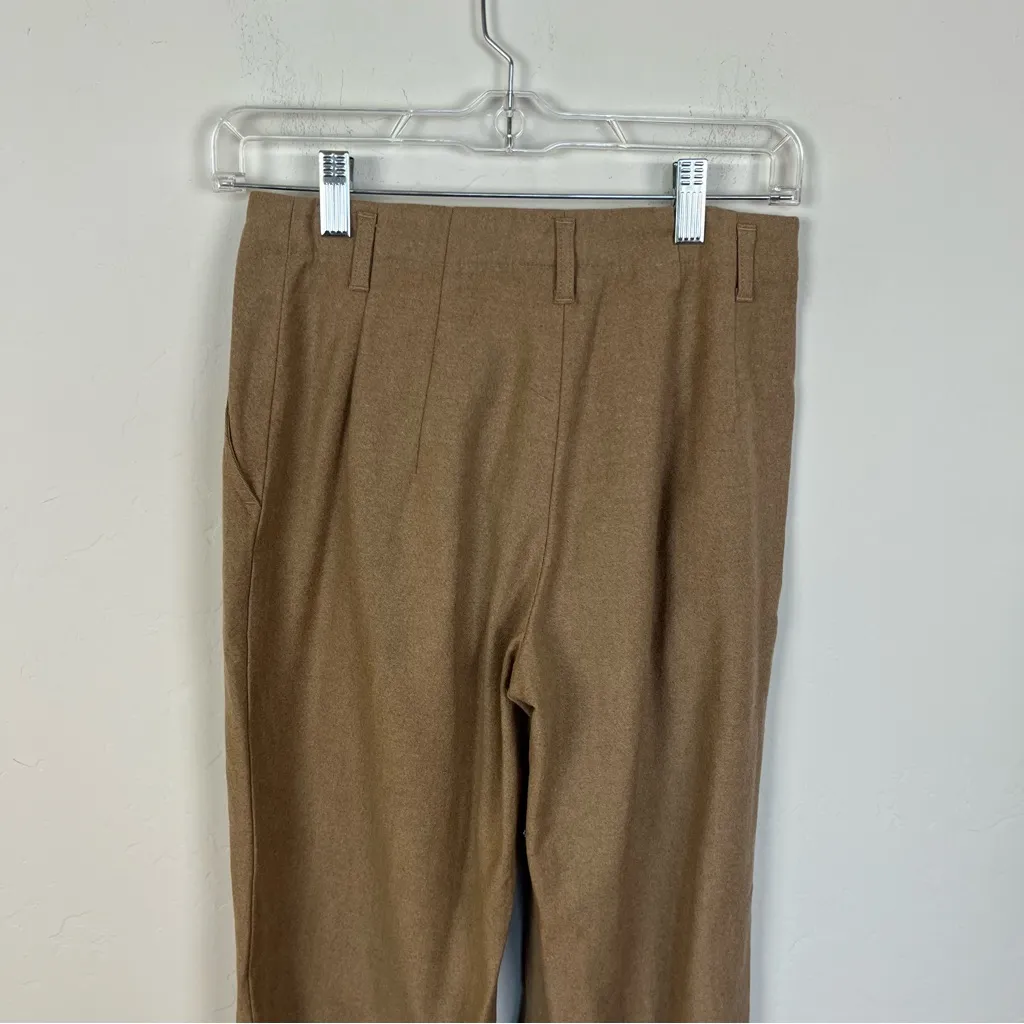 Gunex Tan Wool Blend Straight Leg Pants Size 4 - Image 6