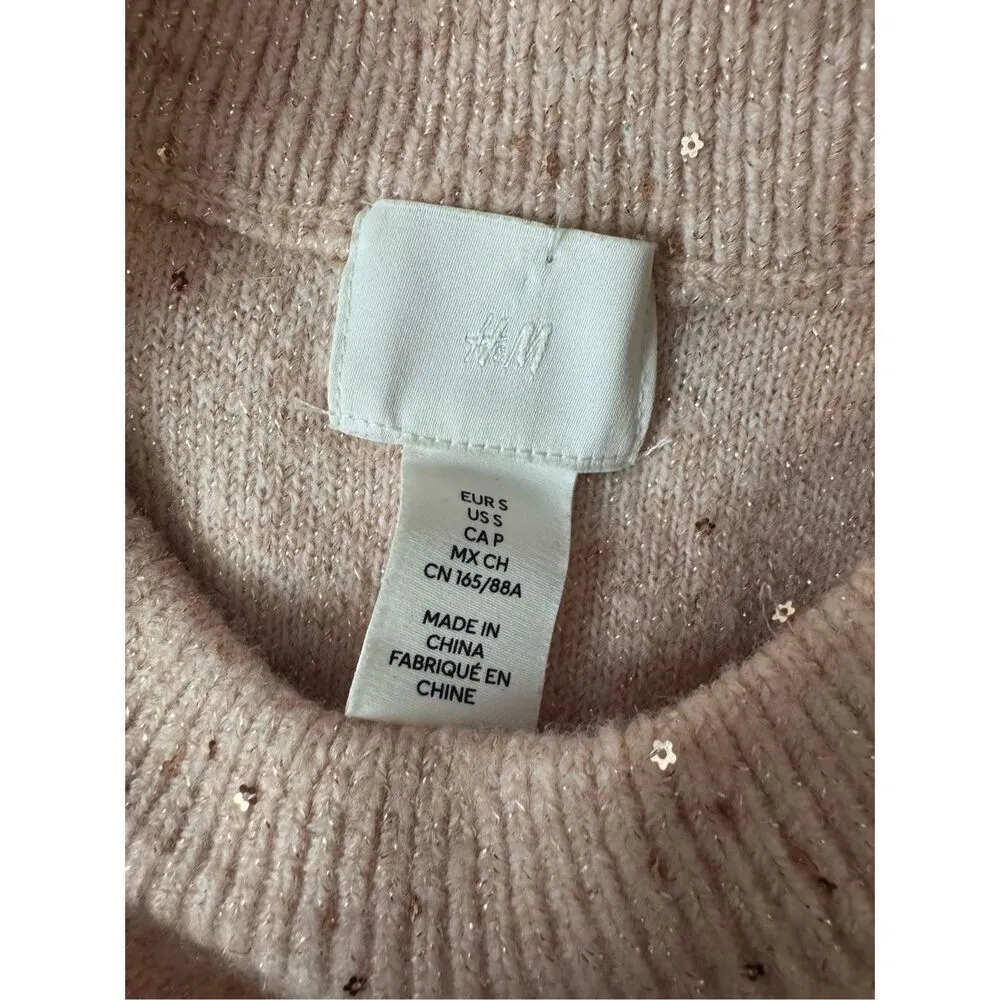 H&M pink sweater size small - Image 10