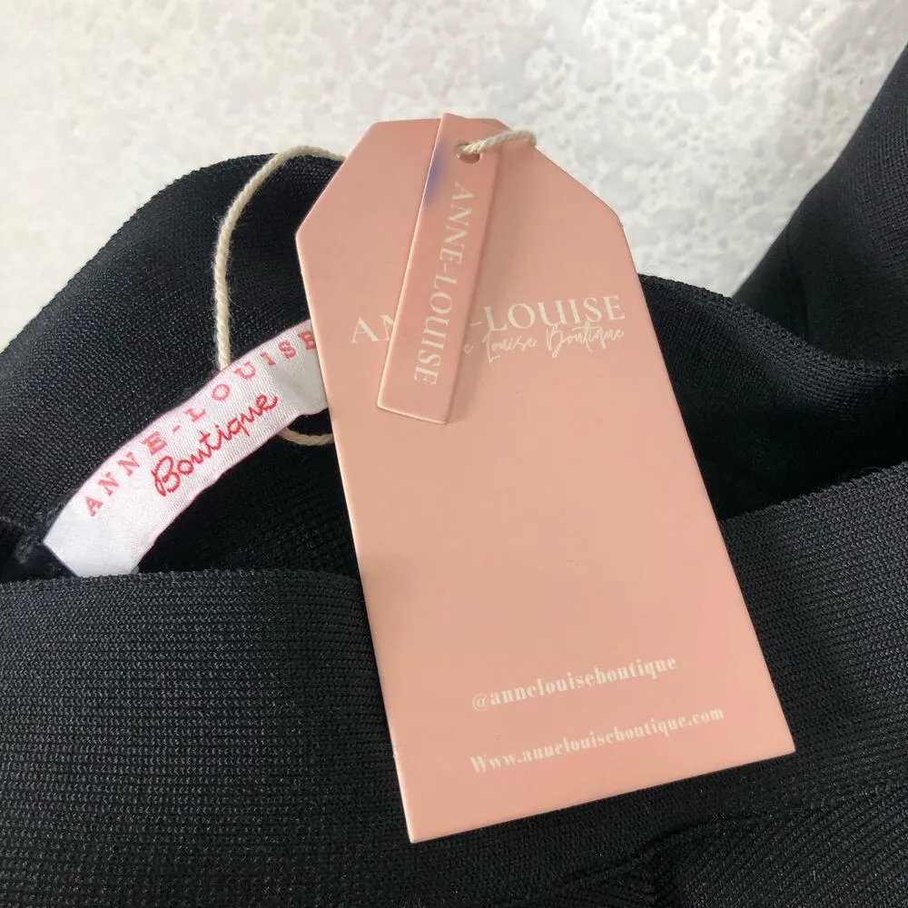 Anne Louise Boutique Gazelle Black Cut Out Tiered Maxi Dress Size 4 Wedding - Image 5