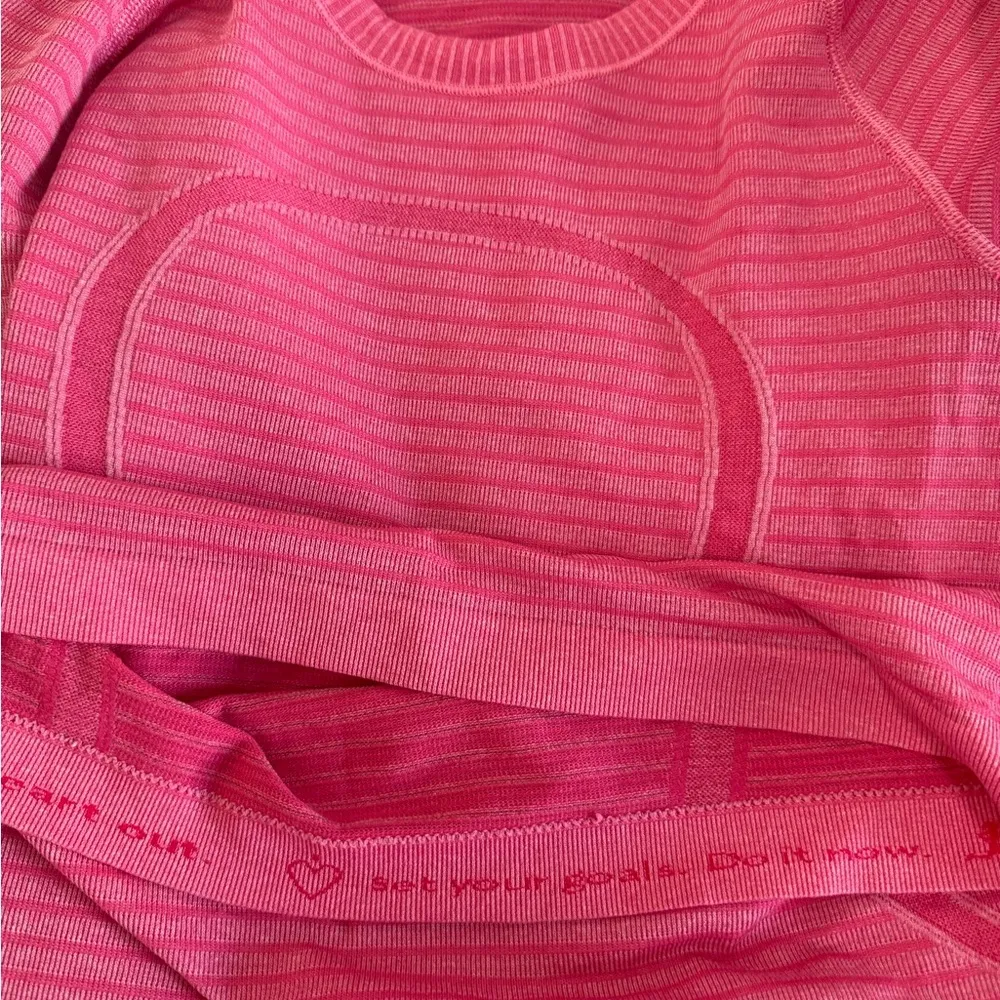 Lululemon Swiftly Tech Long Sleeve Top Rugby Stripe Tonal Heathered Boom Juice 4 - Image 13