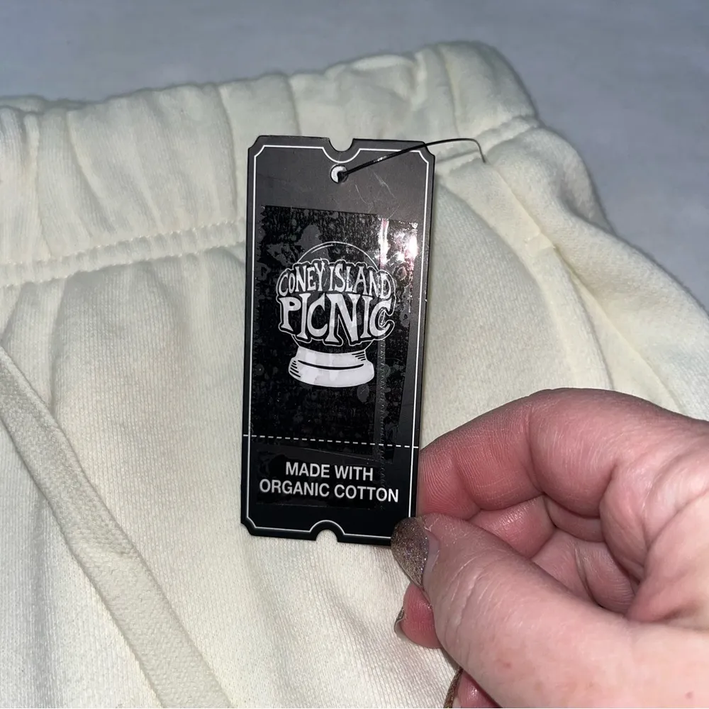 CONEY ISLAND PICNIC Ballet Academy Sweatpant Cream Coconut Milk Jogger Small NEW - Image 5