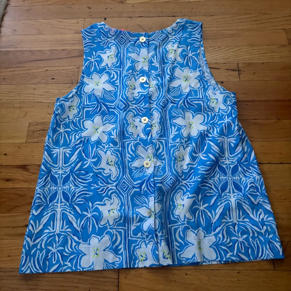Lilly Pulitzer Button Back Tank Size Large - Image 6