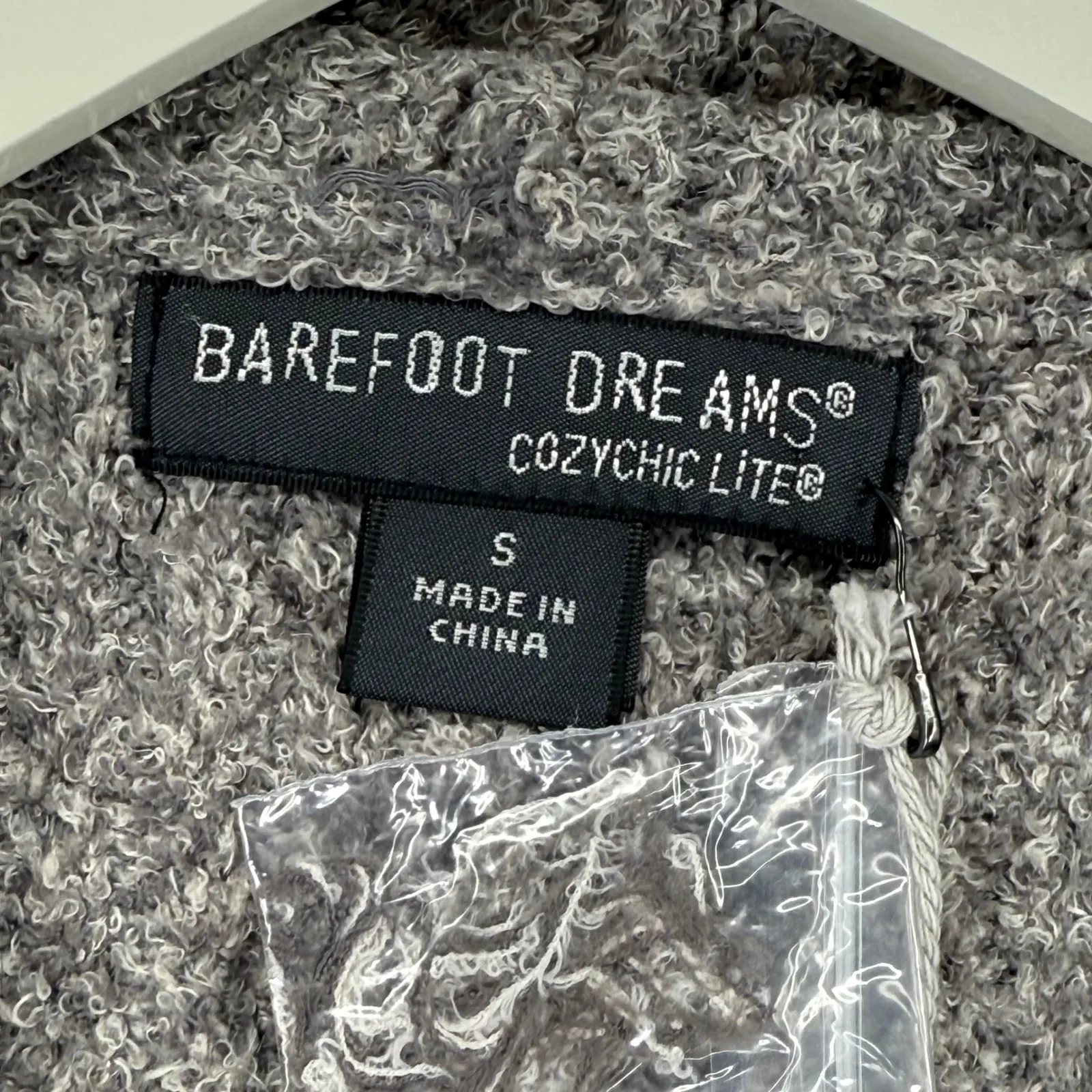 Barefoot Dreams CozyChic Lite Montecito Cardi Graphite Stone Cardigan Size S - Image 3