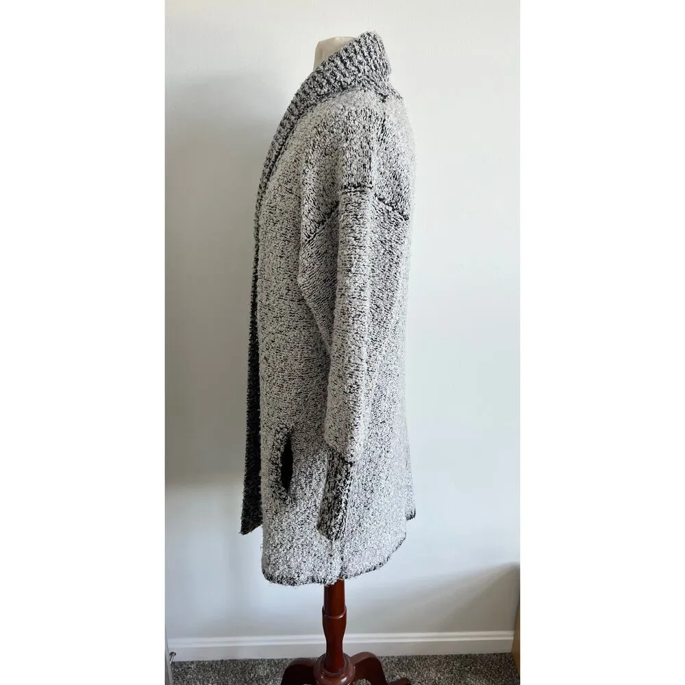 Monto Par Le Chois Vintage Heavyweight Knit Sweater Cardigan Small Gray - Image 4