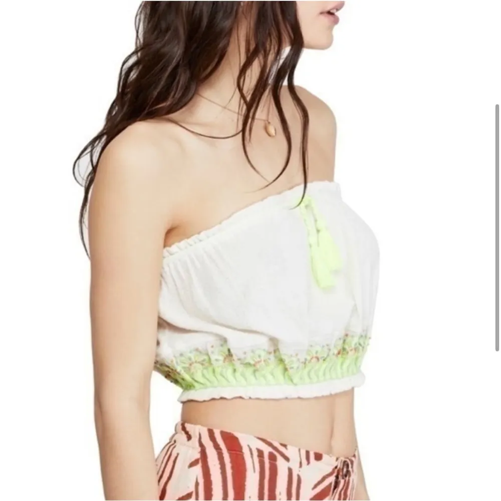Free People No More Tiers Tube Top Neon Embroidered - Image 7