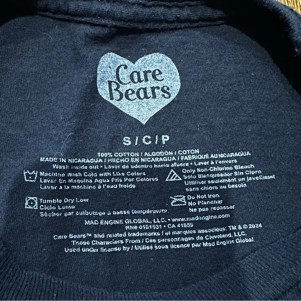 Care Bears since 1982 Black Retro Tshirt small - Image 4
