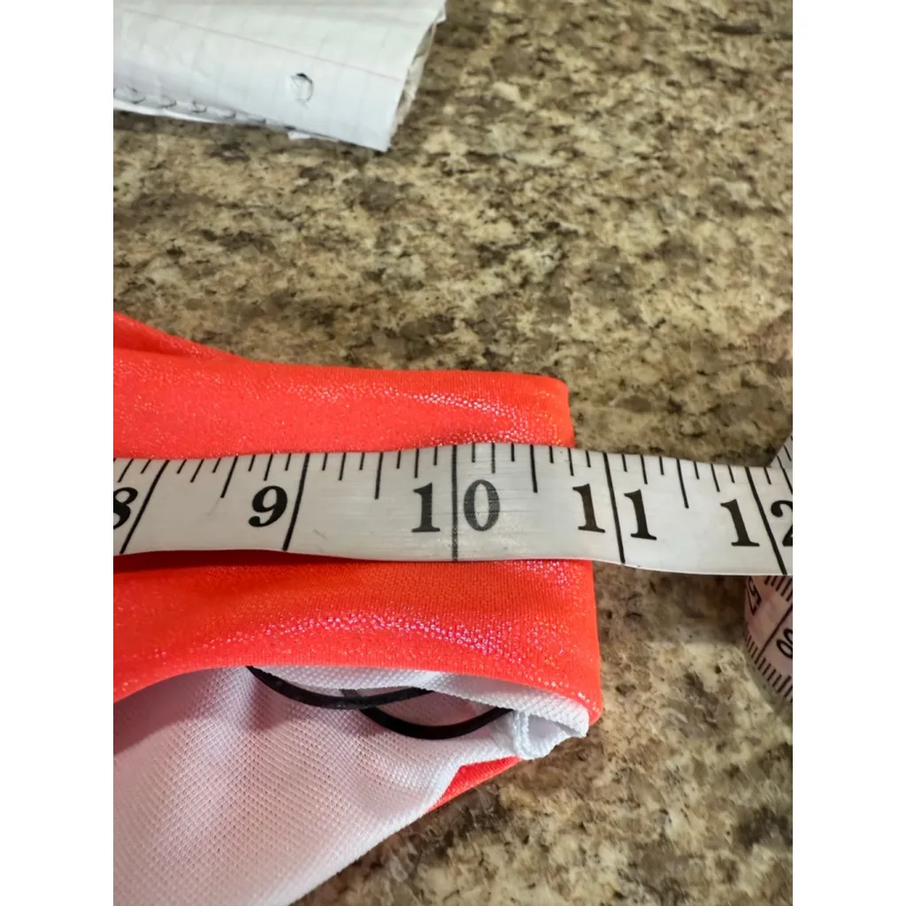 Women's SHEIN Orange Shimmer Bikini Set L - Image 7