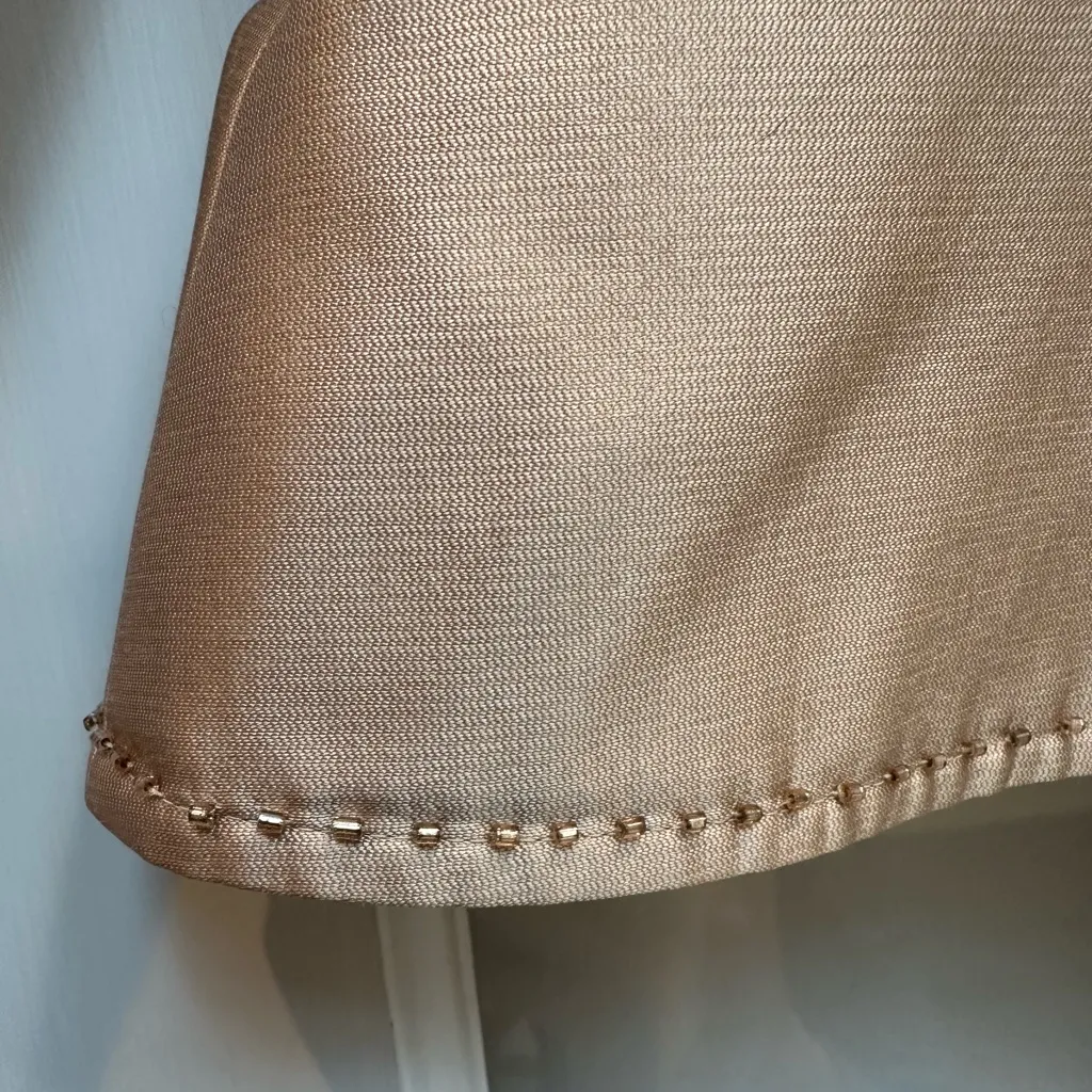 Adrianna Papell Occasions Silk Gold Metallic Formal Blazer Jacket Size 2P Petite - Image 7