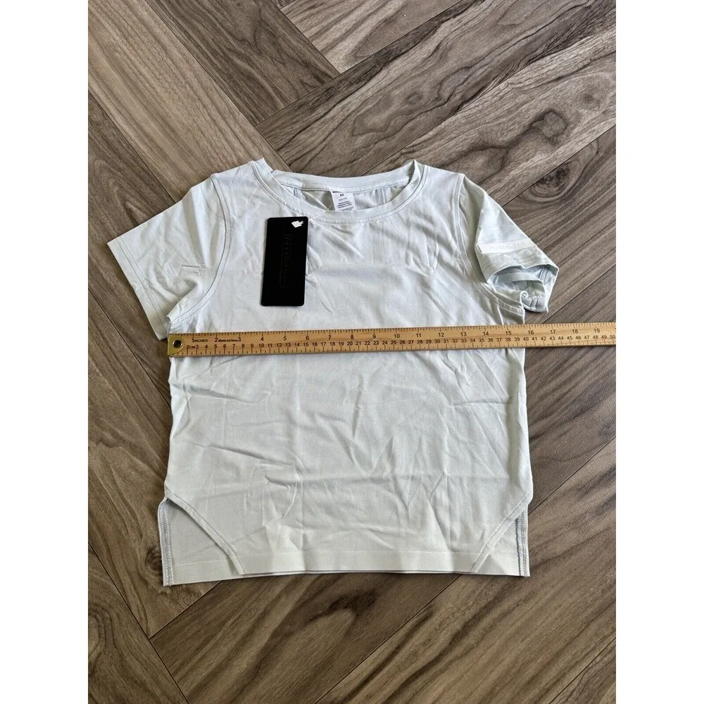 Alphalete Woman’s Premium Boatneck Crop - Mirage Blue , Size XS - Image 7