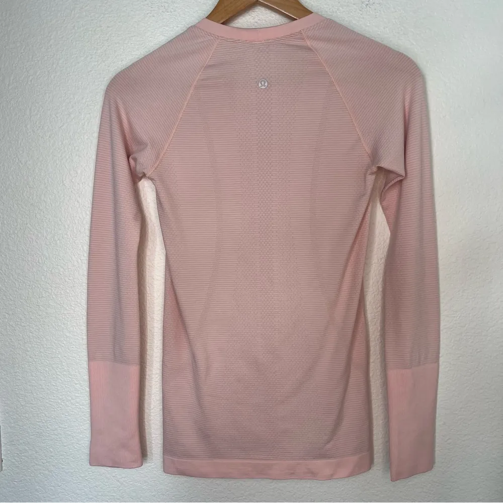 Lululemon  Swiftly Tech Long Sleeve shirt pink 4 - Image 9