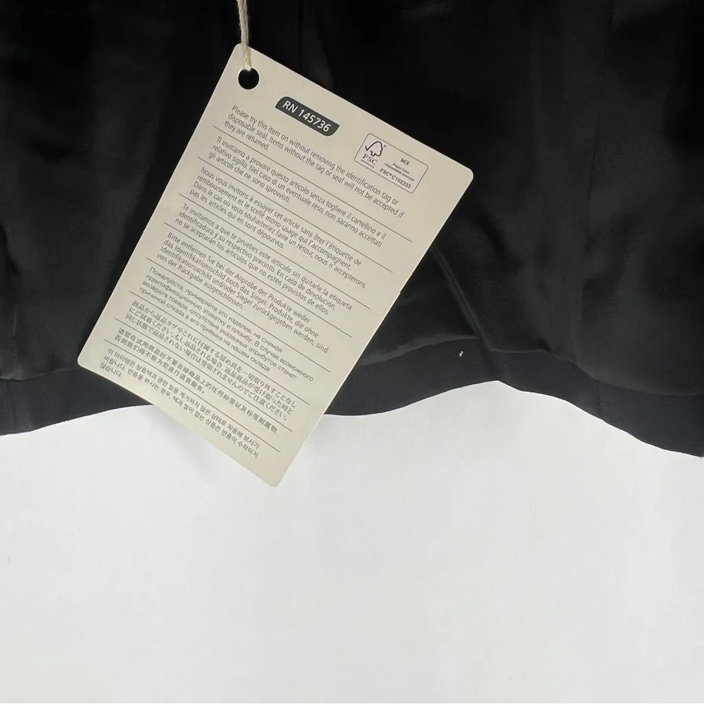 My Contemporary Essentials Wardrobe Women's Wool Black 2 Button‎ Blazer Size 4 - Image 6