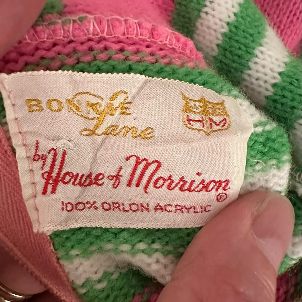 Retro Mod Vintage Bonnie Lane by House of Morrison sweater Pink Size M - Image 3