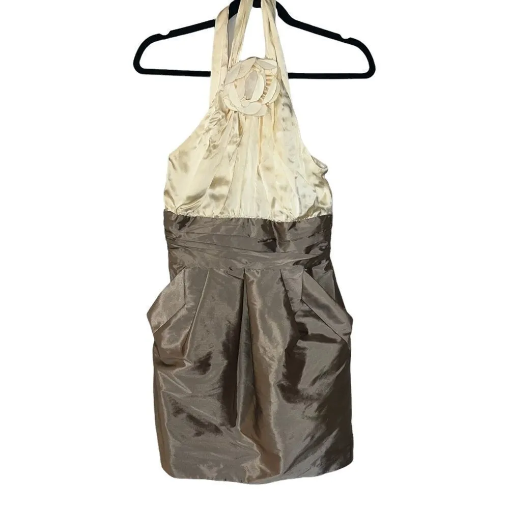 Alexia Admore Shimmer Sheet Blouson Mini Dress Small - Image 2