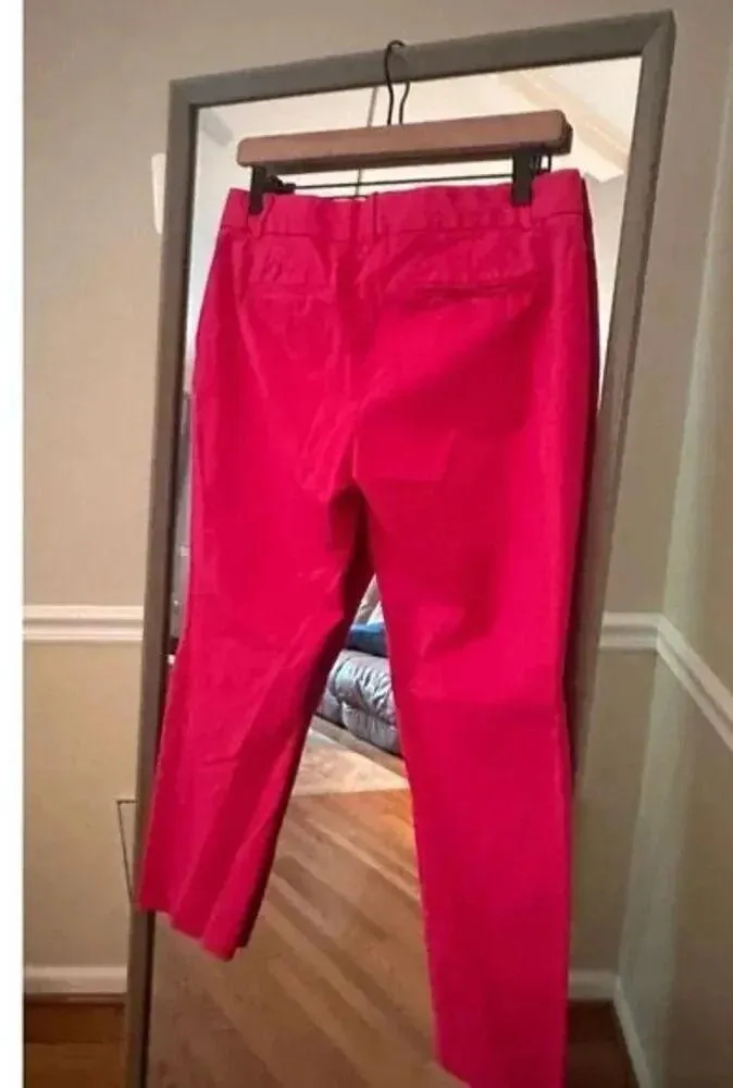J Crew Pink Trouser Pants‎ Size 8 - Image 2