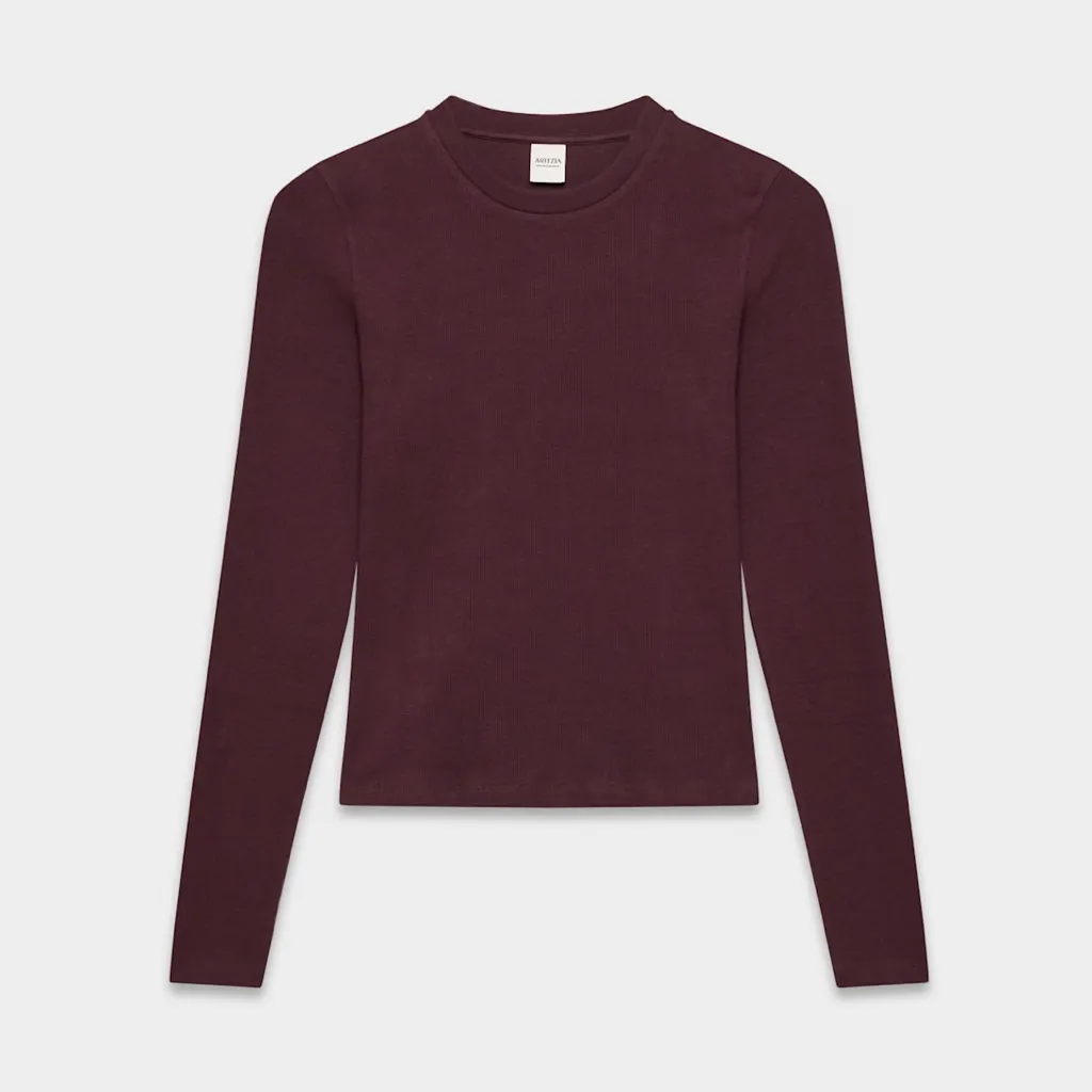 Aritzia  HomeStretch Rib Backbeat Longsleeve - Image 3