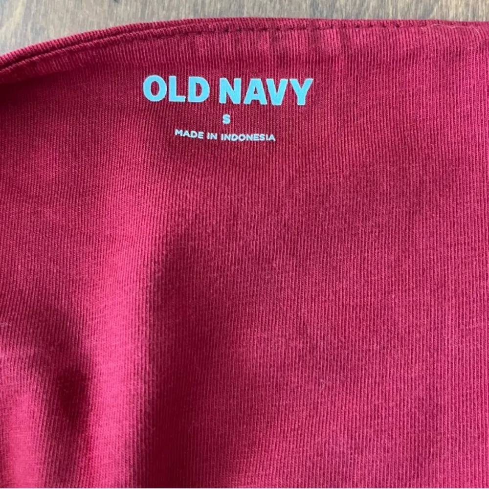 Old Navy Red Long Sleeve Bodysuit - Image 2