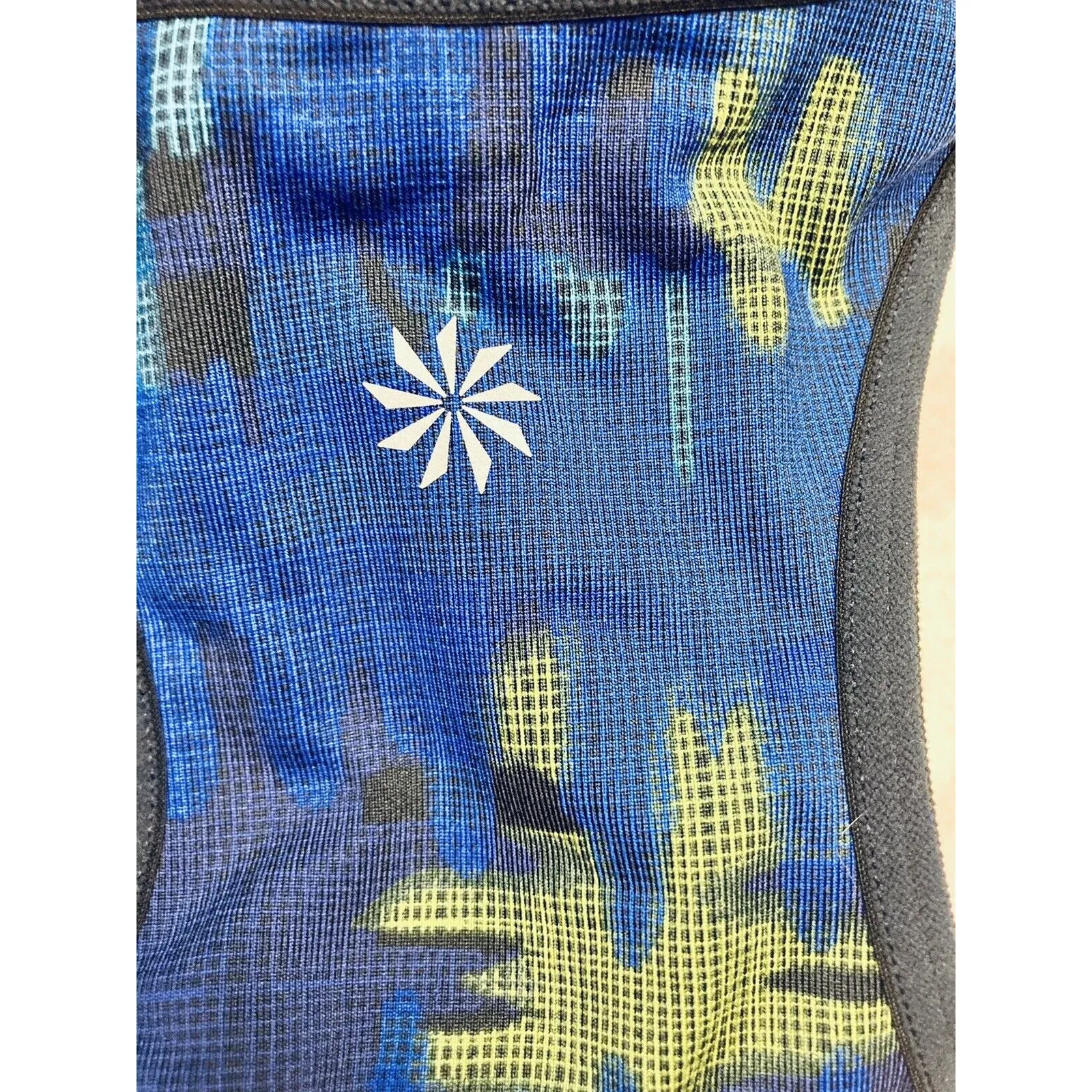Athleta Double Dare Camo Sports Bra Size Small‎ Blue Multicolor - Image 5