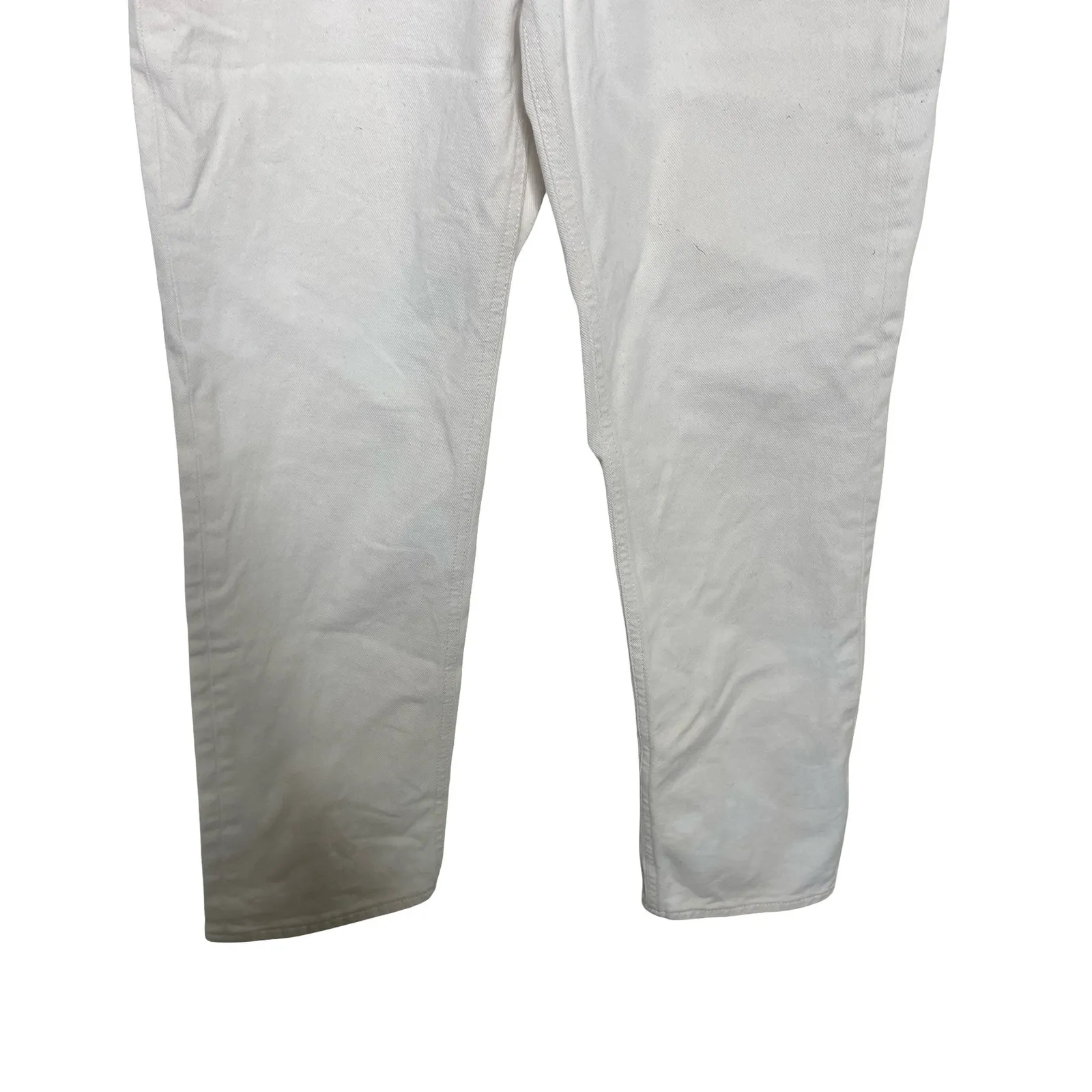 Me+Em off white cream straight leg high waist jeans sz 24 - Image 10