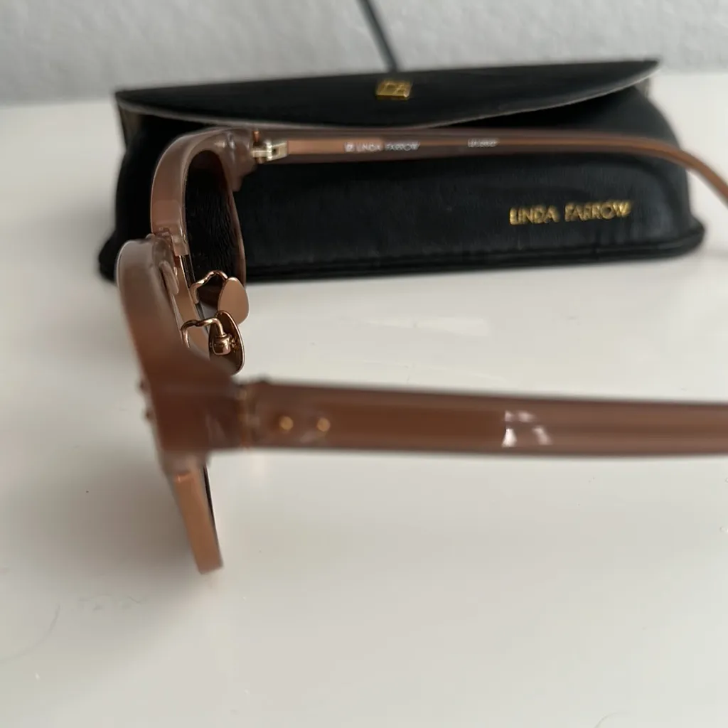 Linda Farrow Clubmaster 24k Rose Gold - Image 7