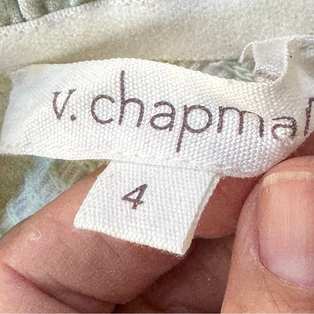 V. CHAPMAN floral puff sleeve cut - Image 9