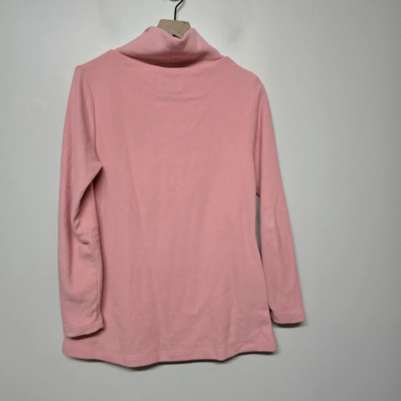 Dudley Stephens Pink Cobble Hill Fleece Turtleneck USA Made Tuckernuck - Image 4
