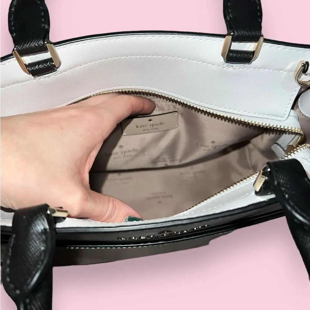 Kate Spade Staci Cameron Large Satchel Warm Beige Multi Colorblock - Image 7