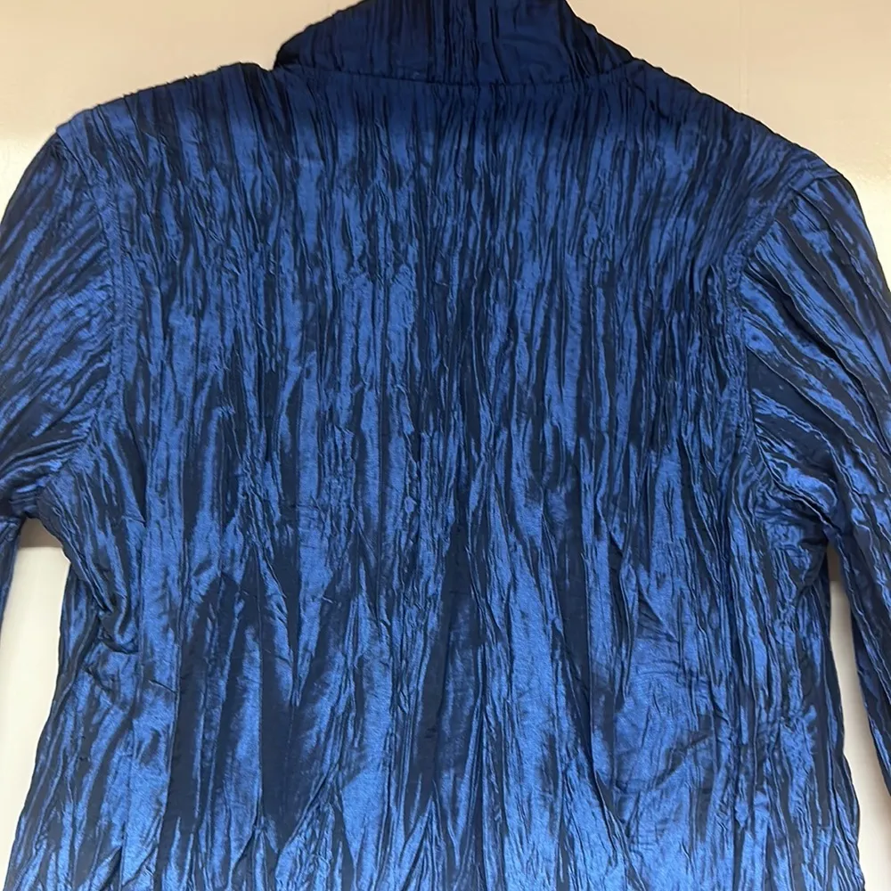 Chico NWT Royal Ruffle Rea Jacket Logan Sapphire - Image 5