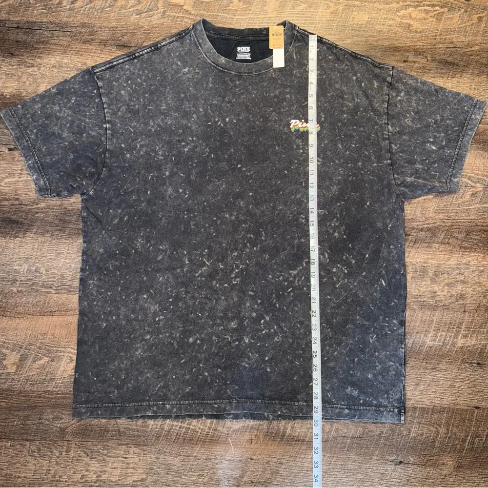 Victoria's Secret PINK Washed Black Tee New with Tags - Image 6