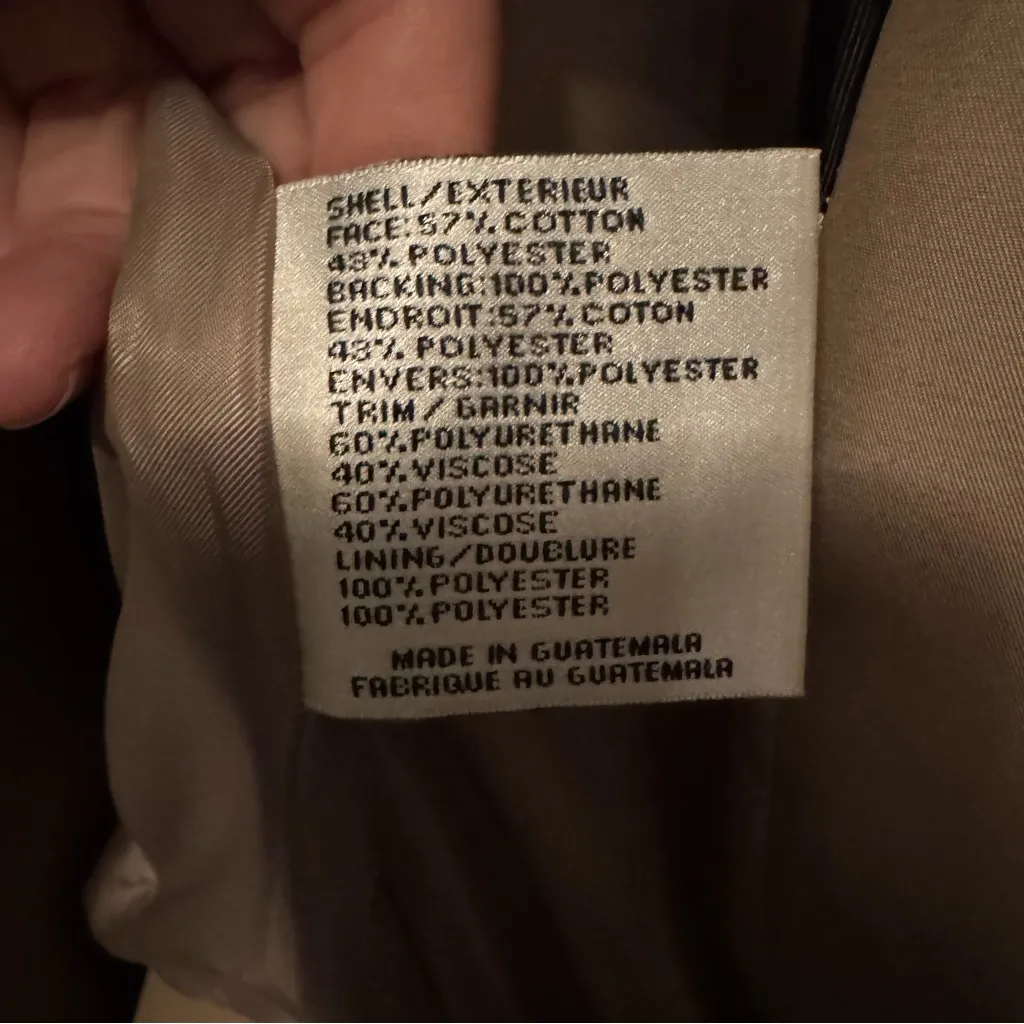 DKNY Tan Double-Breasted Trench Coat women’s medium - Image 6