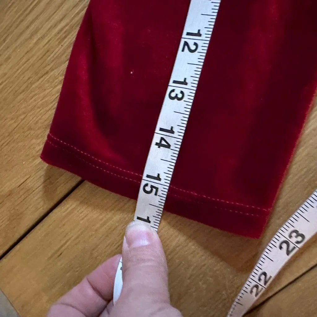 Pyramid Collection Women Velvet Maxi Dress Goth Witchy Vamp Whimsigoth Rennaisan Red Size 1X - Image 4