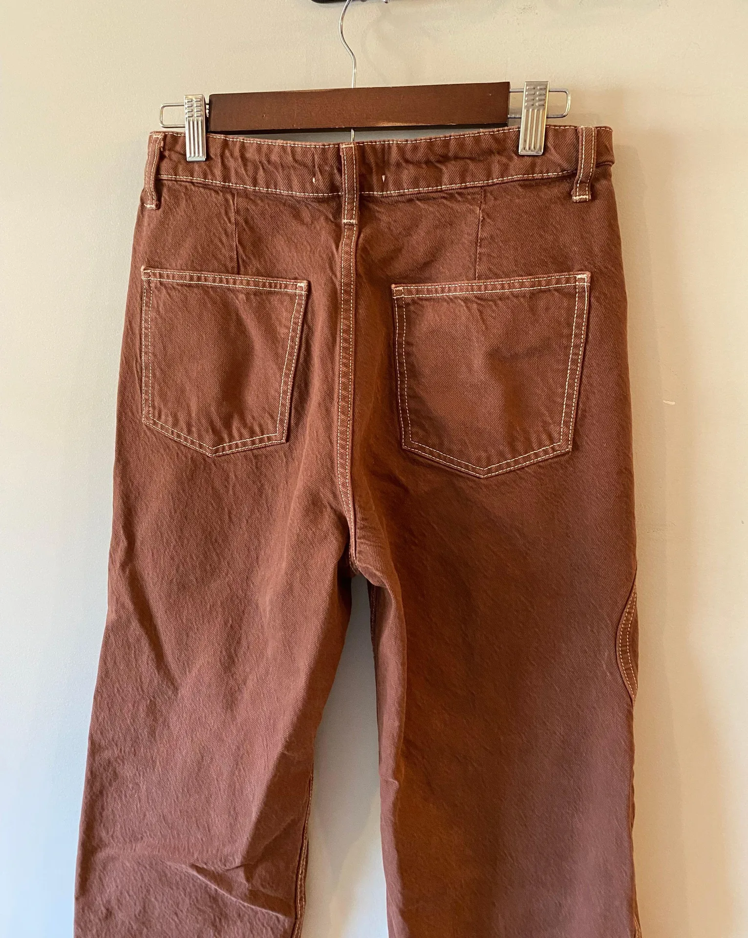Brown Wide Leg Jeans - Image 5