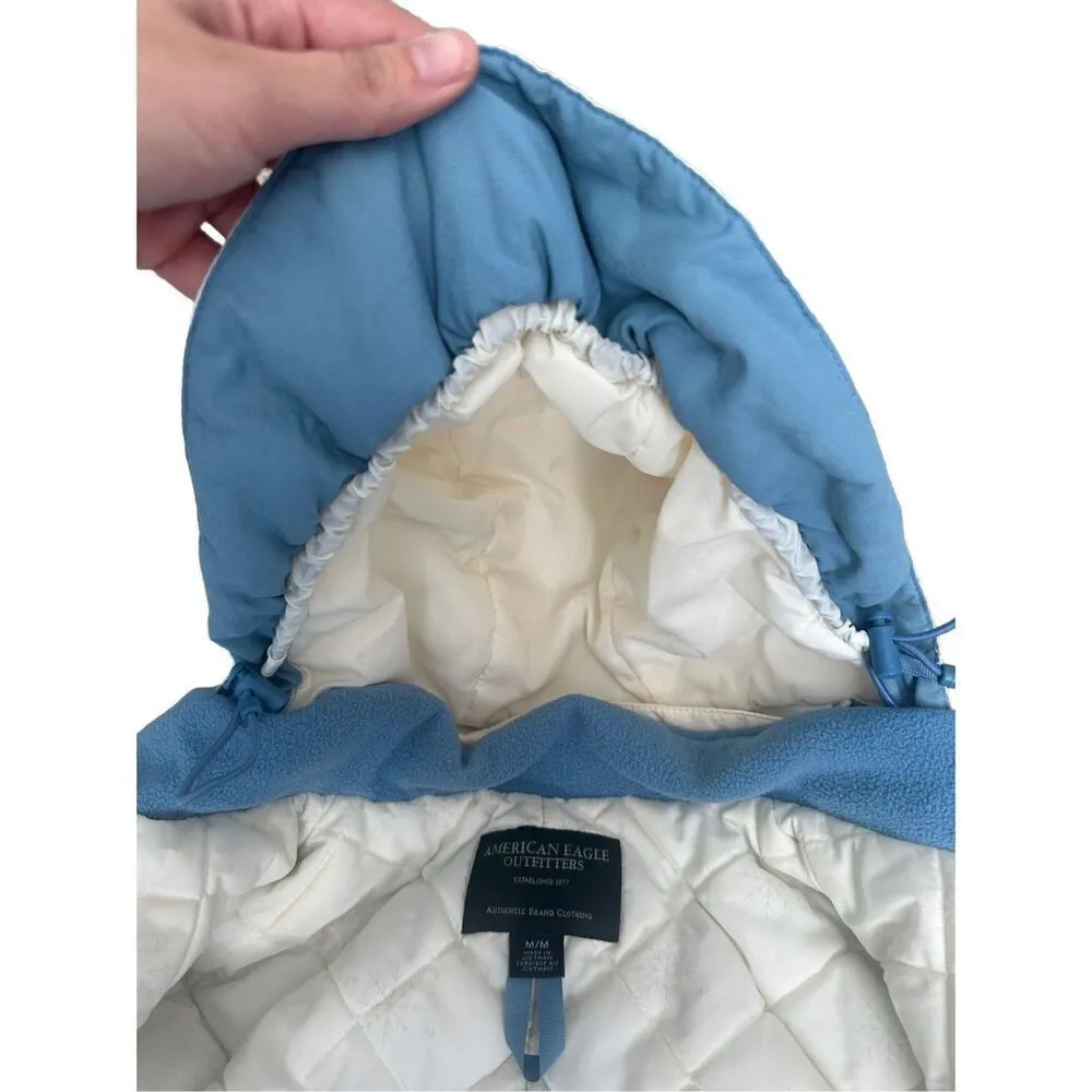 vintage y2k american eagle puffer winter snow ski jacket women’s size medium - Image 4