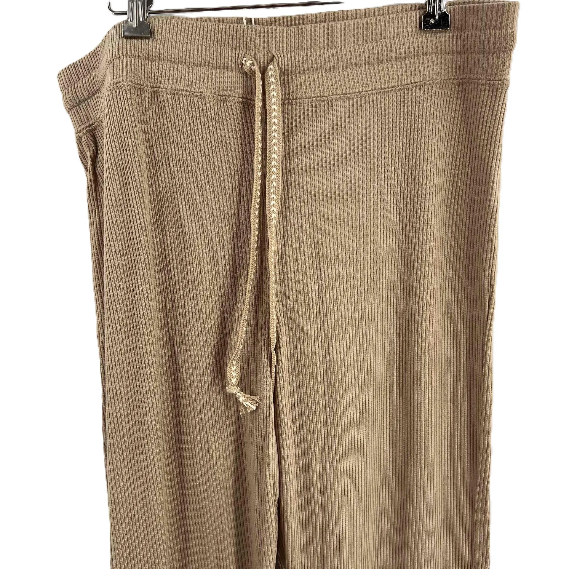 Faherty Womens Legend Rib Knit Riva Pants Lounge Drawstring Nomad XL NEW - Image 2