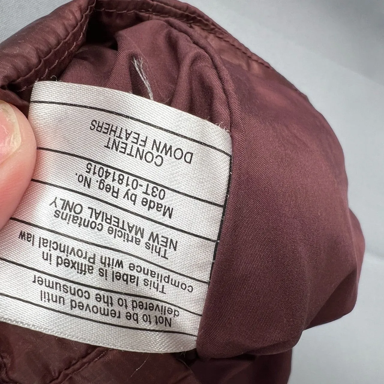 prAna Vest Red Down Puffer Zip Front High Collar Sleeveless Womens Small - Image 7