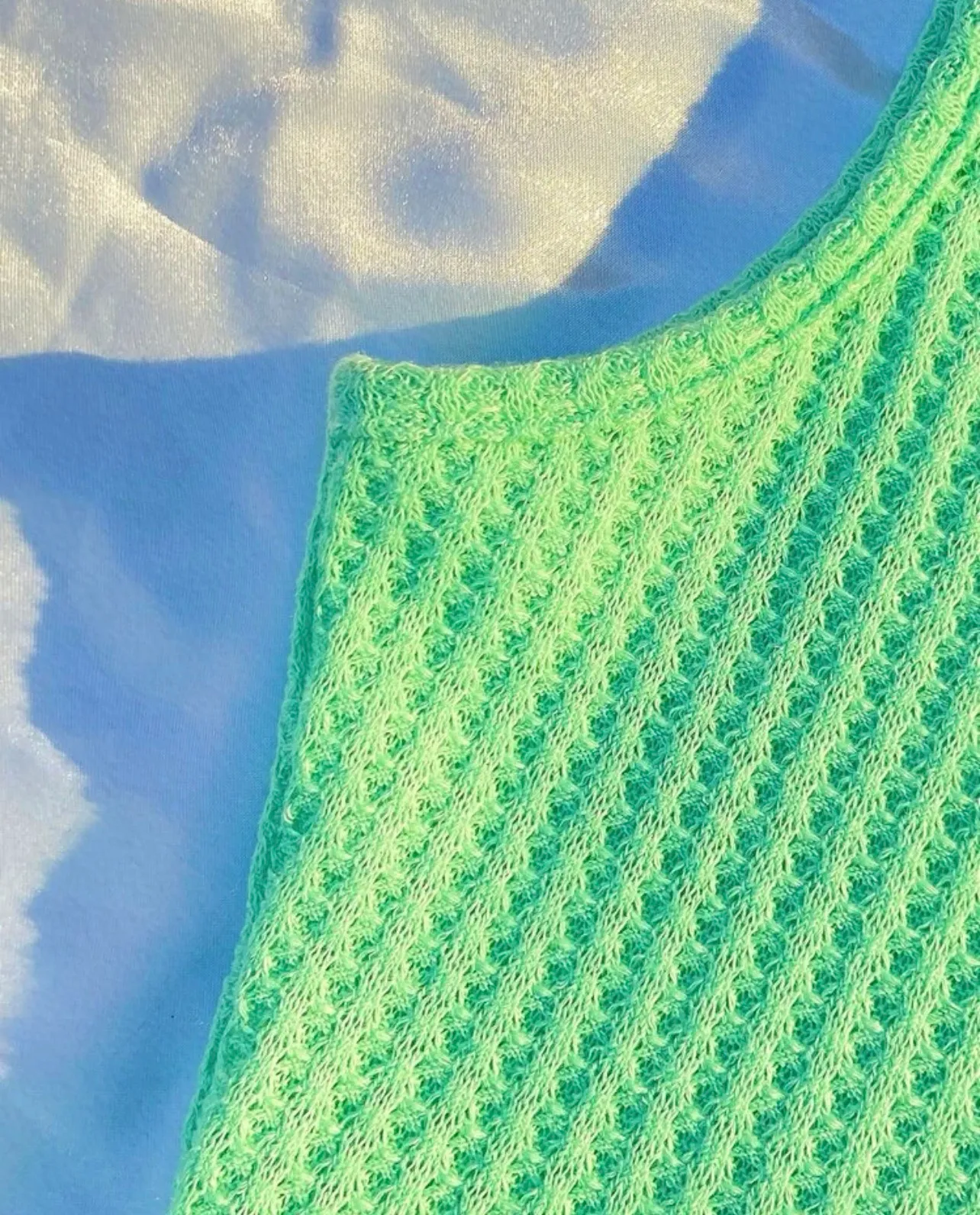 SheIn Crop Waffle Knit Tank Top - Image 2