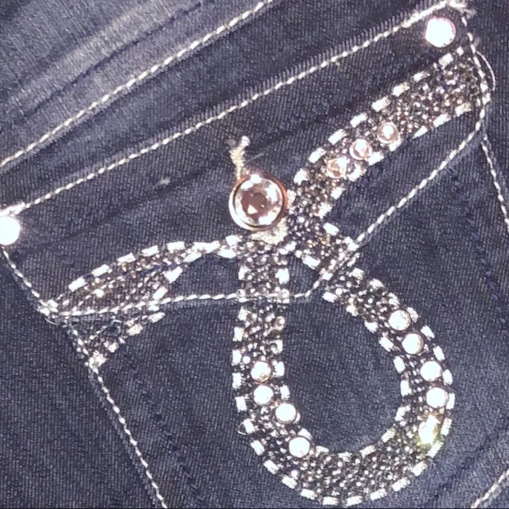 Earl jeans Like new! With rhinestone detai… Blue Size 10 - Image 6